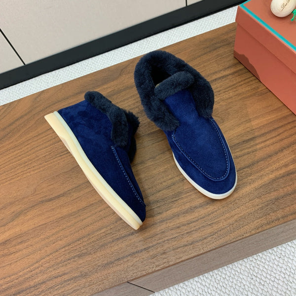 LP Open Walk Chukka Boot Midnight Blue Suede Lamb Fur