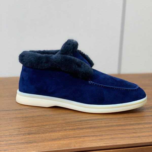 LP Open Walk Chukka Boot Midnight Blue Suede Lamb Fur