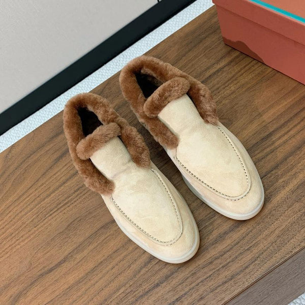 LP Open Walk Chukka Boot Beige Suede Lamb Fur