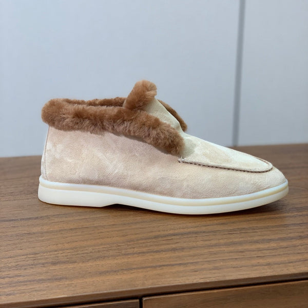 LP Open Walk Chukka Boot Beige Suede Lamb Fur