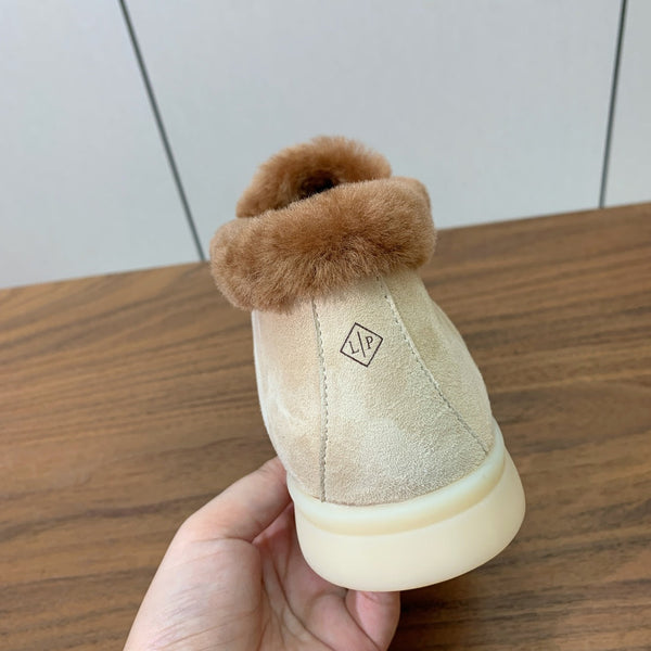 LP Open Walk Chukka Boot Beige Suede Lamb Fur
