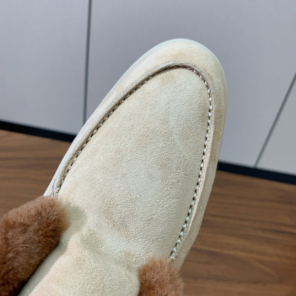 LP Open Walk Chukka Boot Beige Suede Lamb Fur