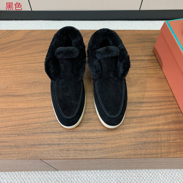 LP Open Walk Chukka Boot Black Suede Lamb Fur
