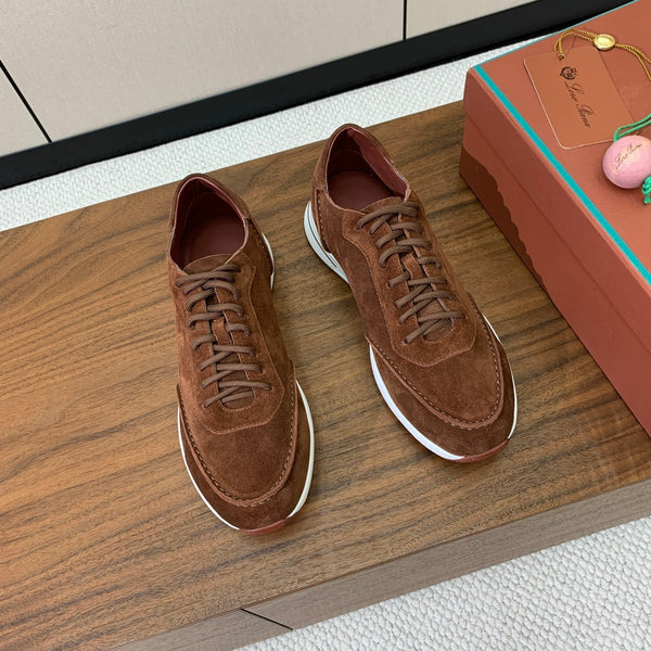 Sneaker LP Week-End Walk in pelle scamosciata marrone moka 984396