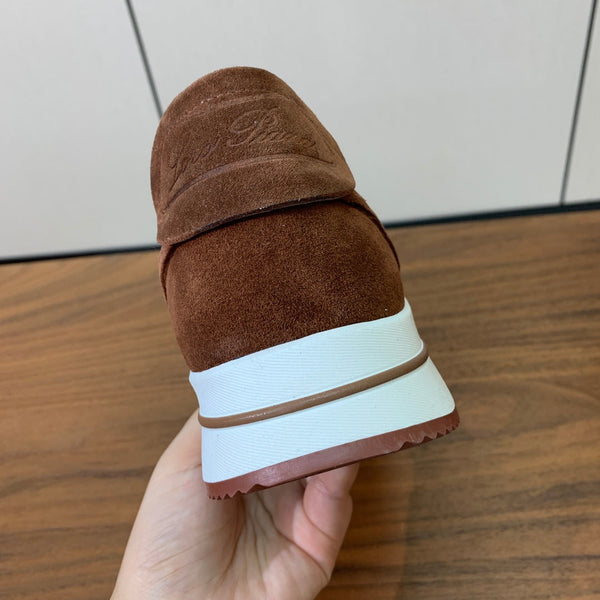 Sneaker LP Week-End Walk in pelle scamosciata marrone moka 984396