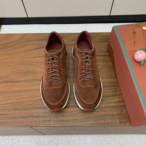 Sneaker LP Week-End Walk in pelle scamosciata marrone moka 984396