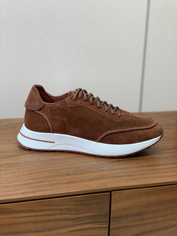 Sneaker LP Week-End Walk in pelle scamosciata marrone moka 984396