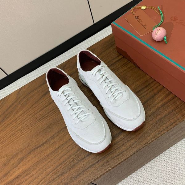 LP Week-End Walk Sneaker In White Suede 984397