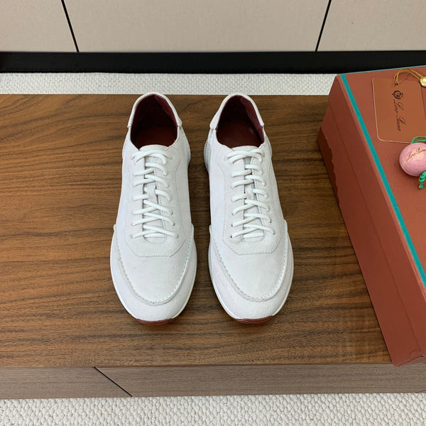 LP Week-End Walk Sneaker In White Suede 984397