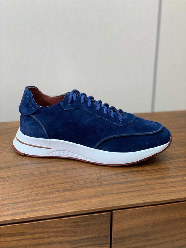 LP Week-End Walk Sneaker In Dark Blue Suede  984400