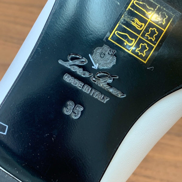 LP Rebecca Ballet Flats In White Mix Yellow Brown Cowhide 984358