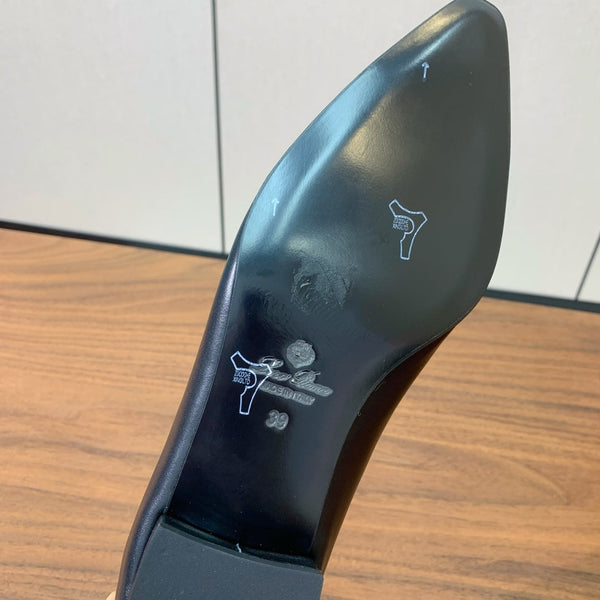 LP Rebecca Ballet Flats In Black Mix Silver Cowhide  984359