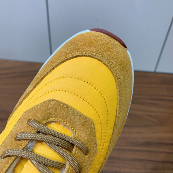 LP Week-end Walk Sneakers In Yellow Mix Dark Yellow Denim With Wool Fleece Lining  984278