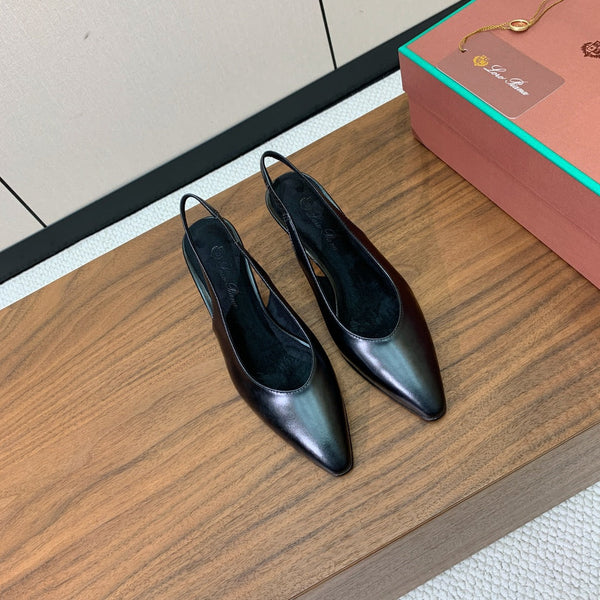 LP Rebecca Slingbacks 50mm In Black Cowhide 984365