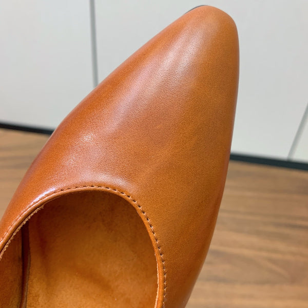 LP Rebecca Slingbacks 50mm In Caramel Cowhide  984366