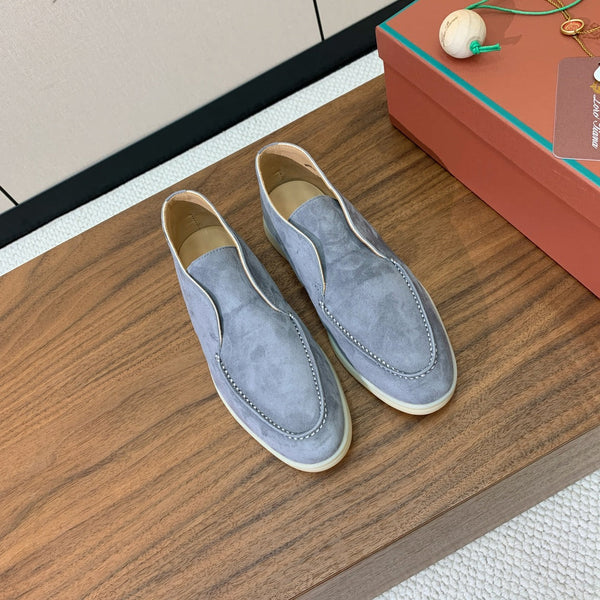 LP Open Walk Ankle Boot In Grey Blue Suede 984352