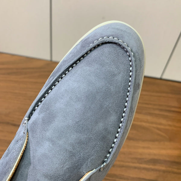 LP Open Walk Ankle Boot In Grey Blue Suede 984352