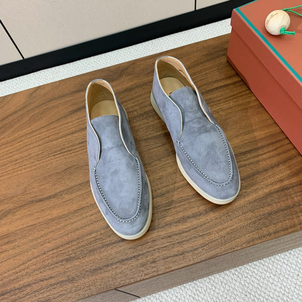 LP Open Walk Ankle Boot In Grey Blue Suede 984352