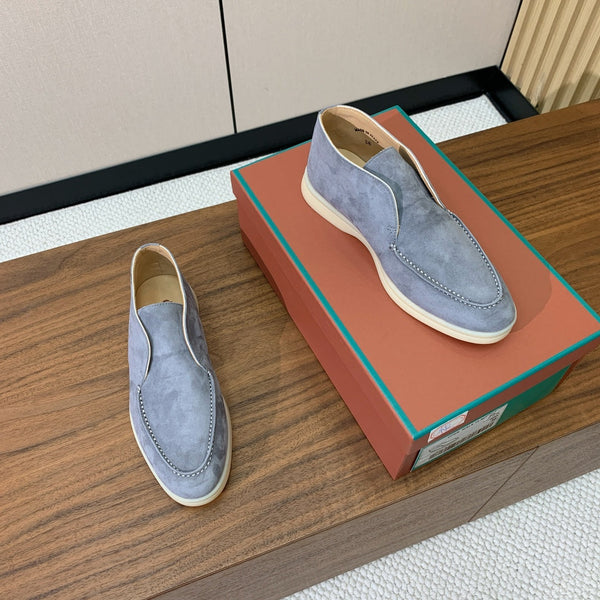 LP Open Walk Ankle Boot In Grey Blue Suede 984352