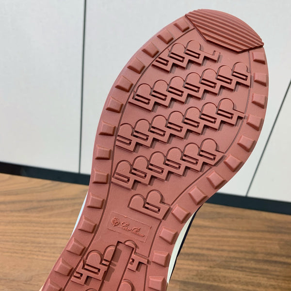 LP Week End Walk Sneaker In Navy Blue Denim Fabric And Sudede 984394