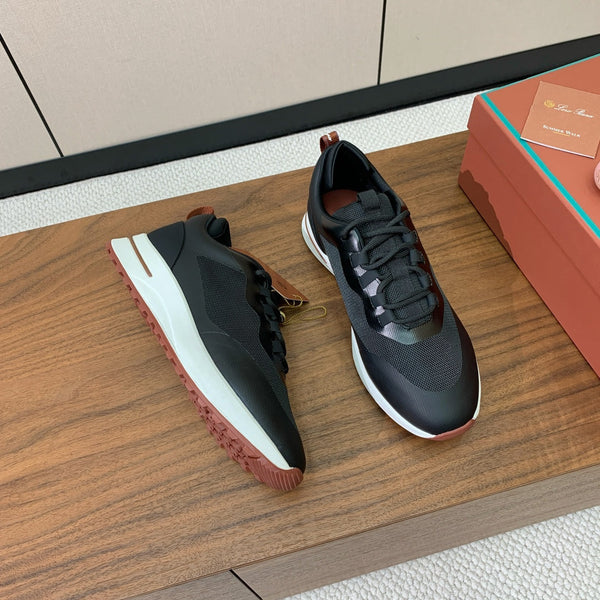 LP Week-End Walk Sneaker In Black Mesh Fabric 984417