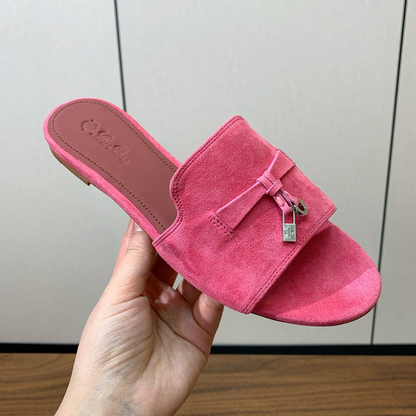 LP Summer Charms Sandal French Fuchsia Suede 220445