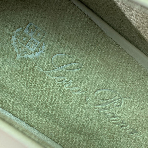 LP Rebecca Ballet Flats In Grey Matcha Green Cowhide