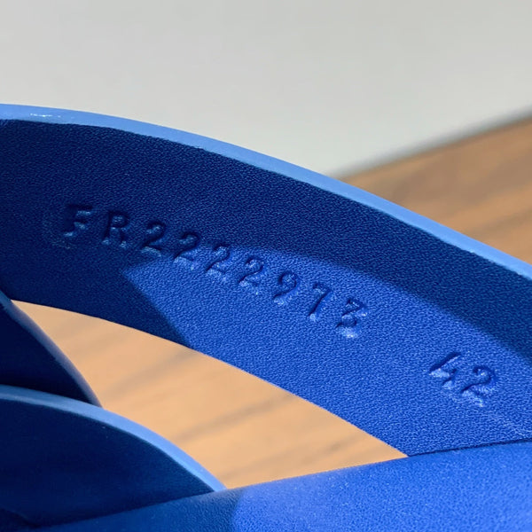 HM Kazimir Sandal Cobalt Blue Suede Calfskin 294032