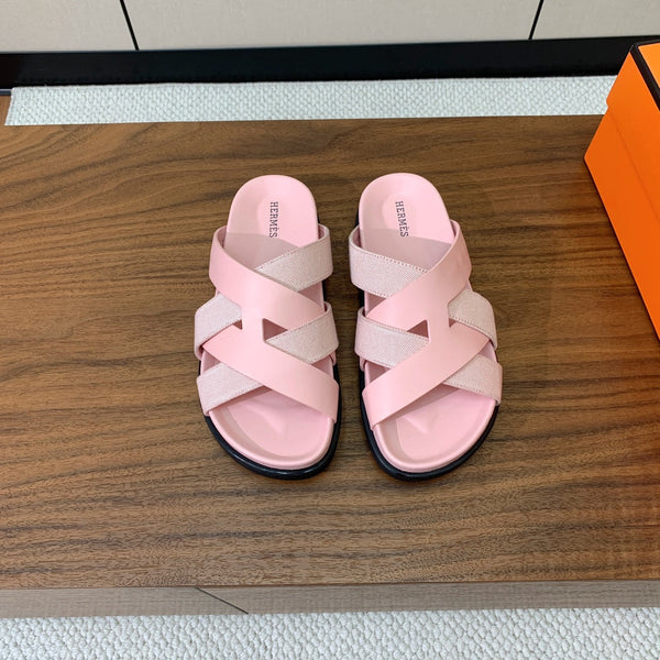 HM Kazimir Sandal Light Pink Farbic Calfskin 293985