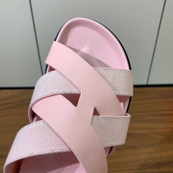 HM Kazimir Sandal Light Pink Farbic Calfskin 293985