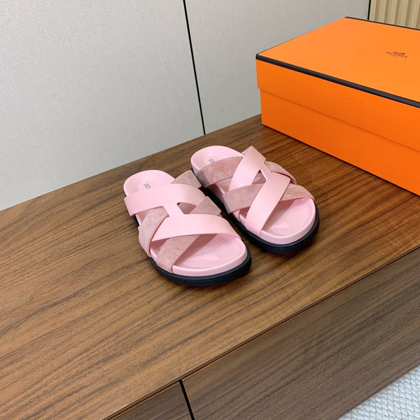 Sandalo HM Kazimir in pelle scamosciata rosa 293989