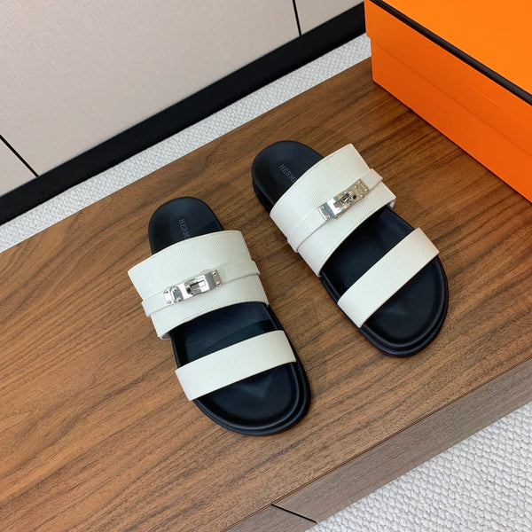 HM Jackson Sandal White Cowhide 294062