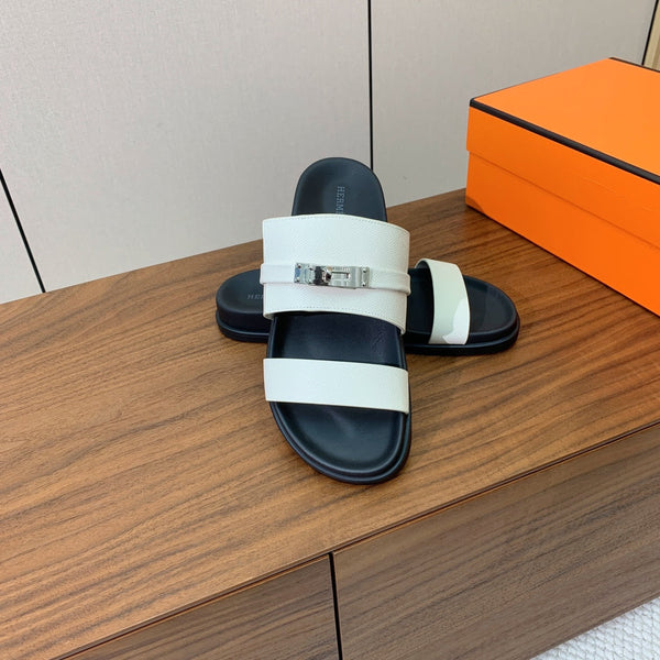 HM Jackson Sandal White Cowhide 294062