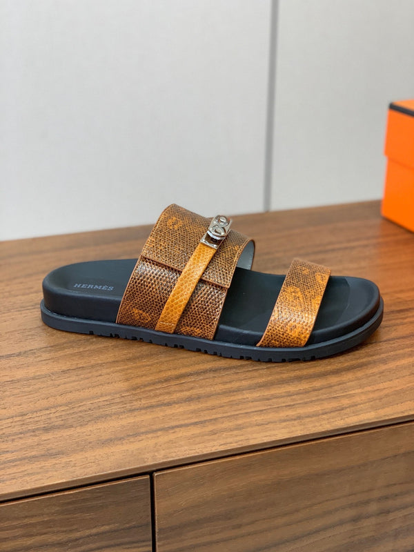 HM Jackson Sandal Brown Cowhide 294065