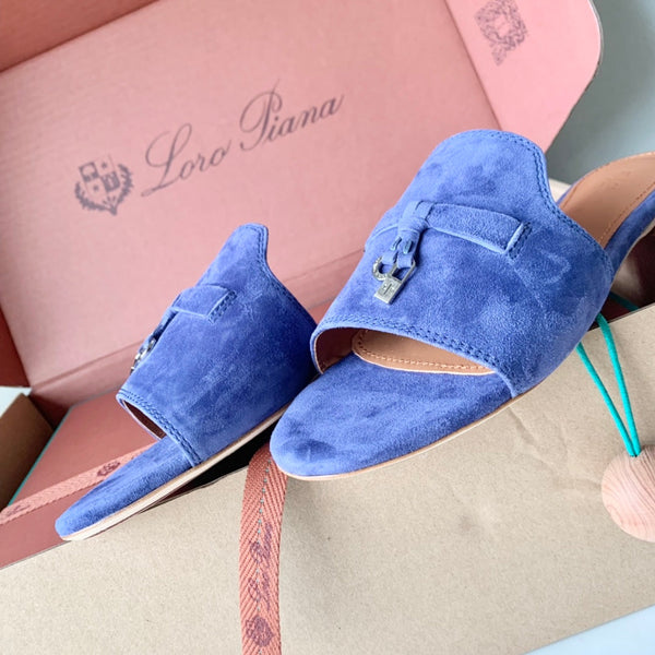 Sandali Summer Charms in pelle scamosciata viola