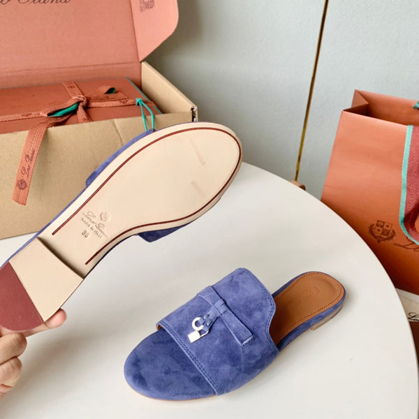 Sandali Summer Charms in pelle scamosciata viola