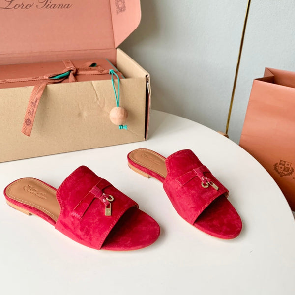 Sandali Summer Charms in pelle scamosciata rossa