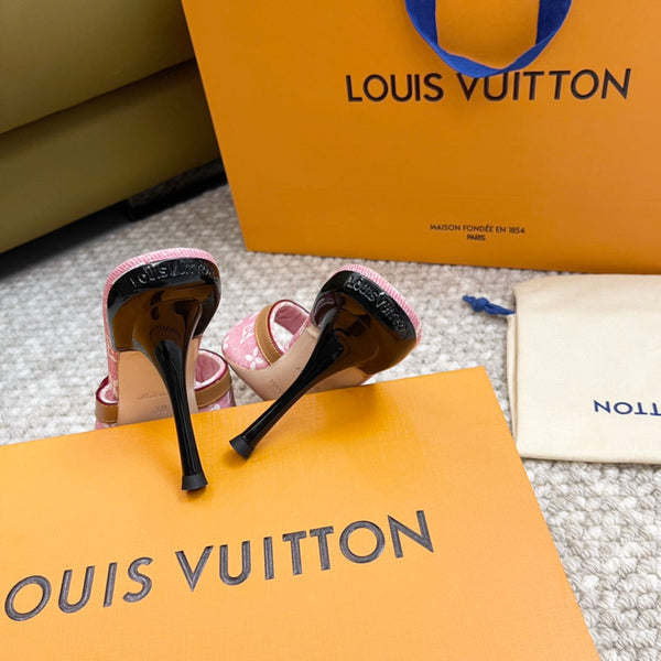 lv neo revival 90 pink monogram denim calfskin