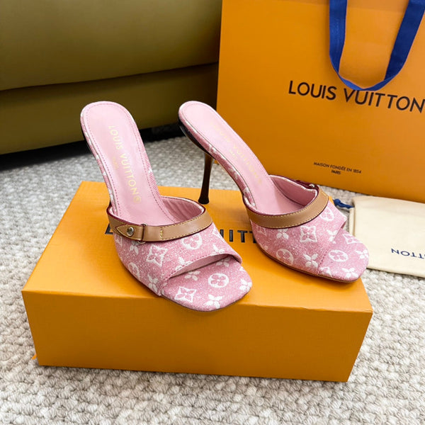 lv neo revival 90 pink monogram denim calfskin