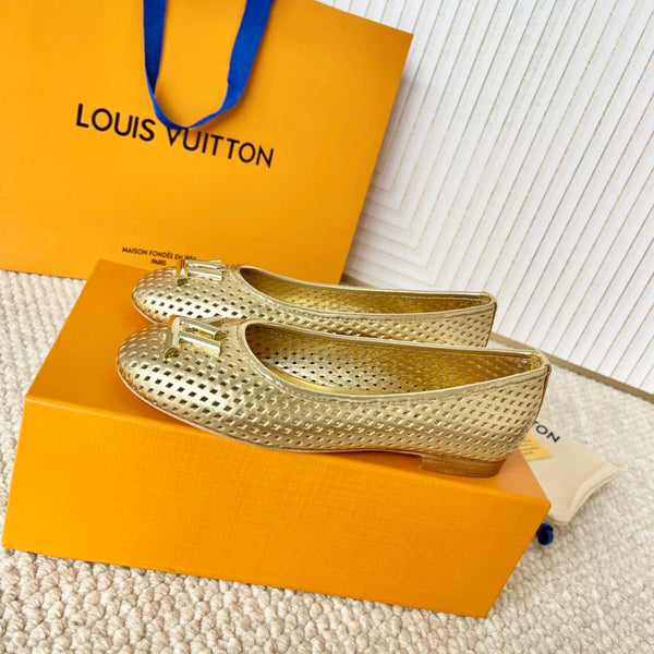 LV Shake Flat Ballerina Yellow Cowhide