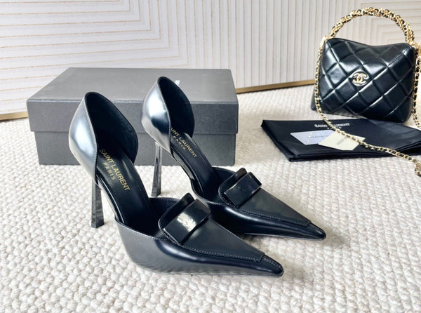 D'ORSAY PUMPS IN BLACK SMOOTH CALFSKIN