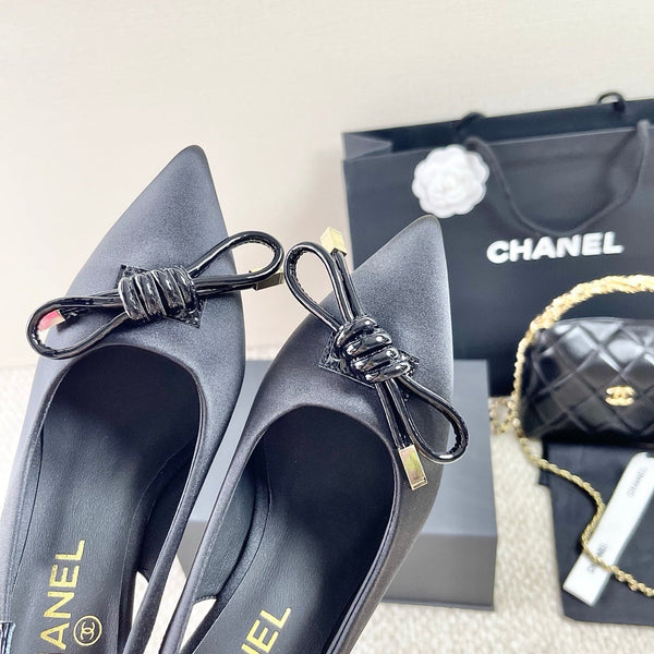 CC 25 Slingback Black Silk 330920