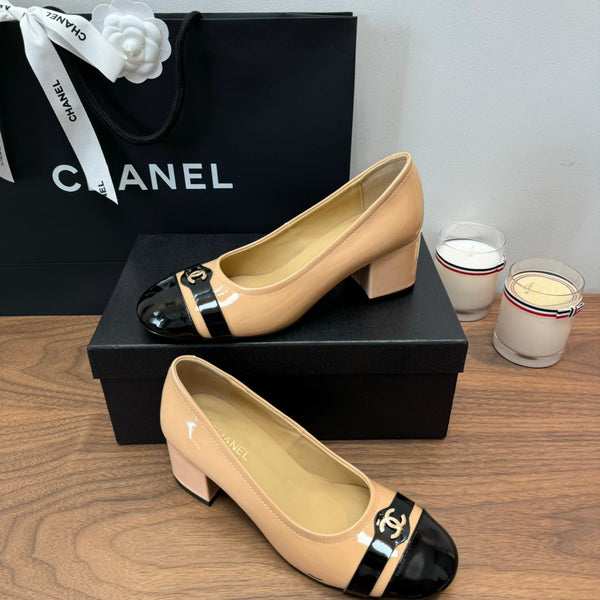 CC High Heels Dark Beige Lambskin