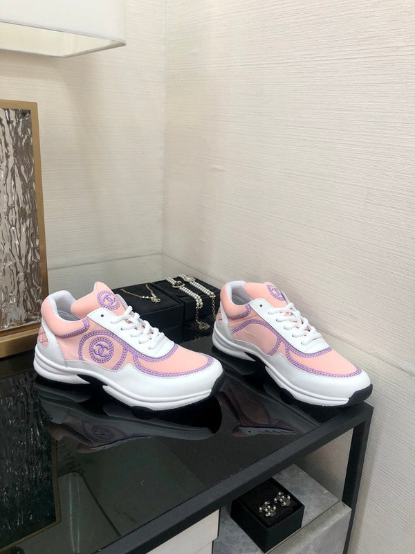 CC Sneaker Pink Mix Purple Fabric