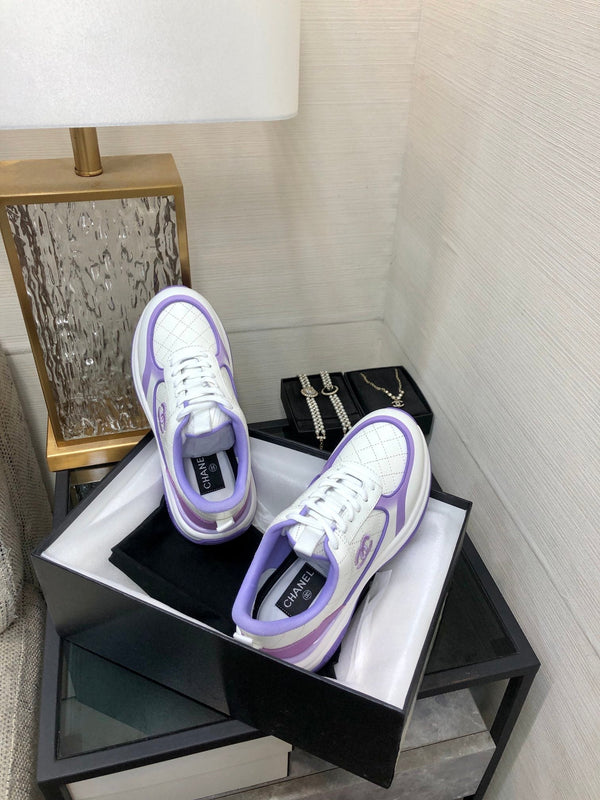 CC Sneaker Viola Bianco Pelle Nappa