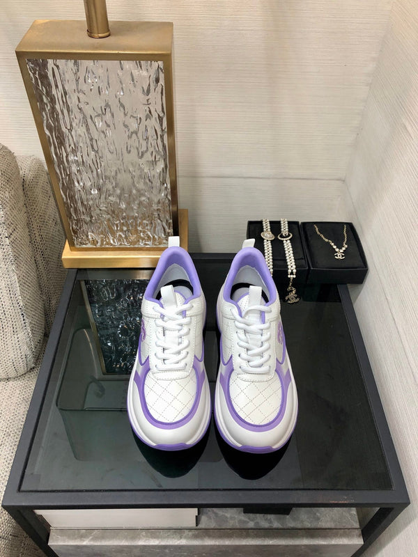CC Sneaker Viola Bianco Pelle Nappa