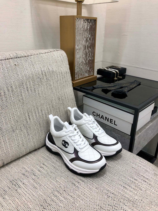 CC Sneaker Black White Nappa Leather