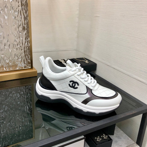 CC Sneaker Black White Nappa Leather