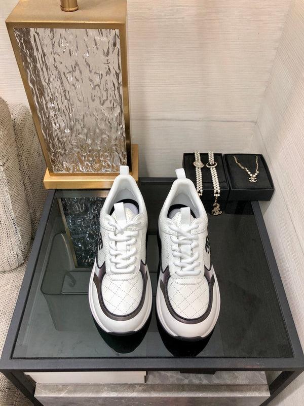 CC Sneaker Black White Nappa Leather