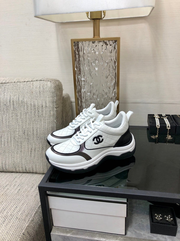 CC Sneaker Black White Nappa Leather